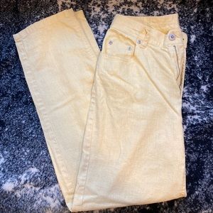 Liz Claiborne yellow linen pants